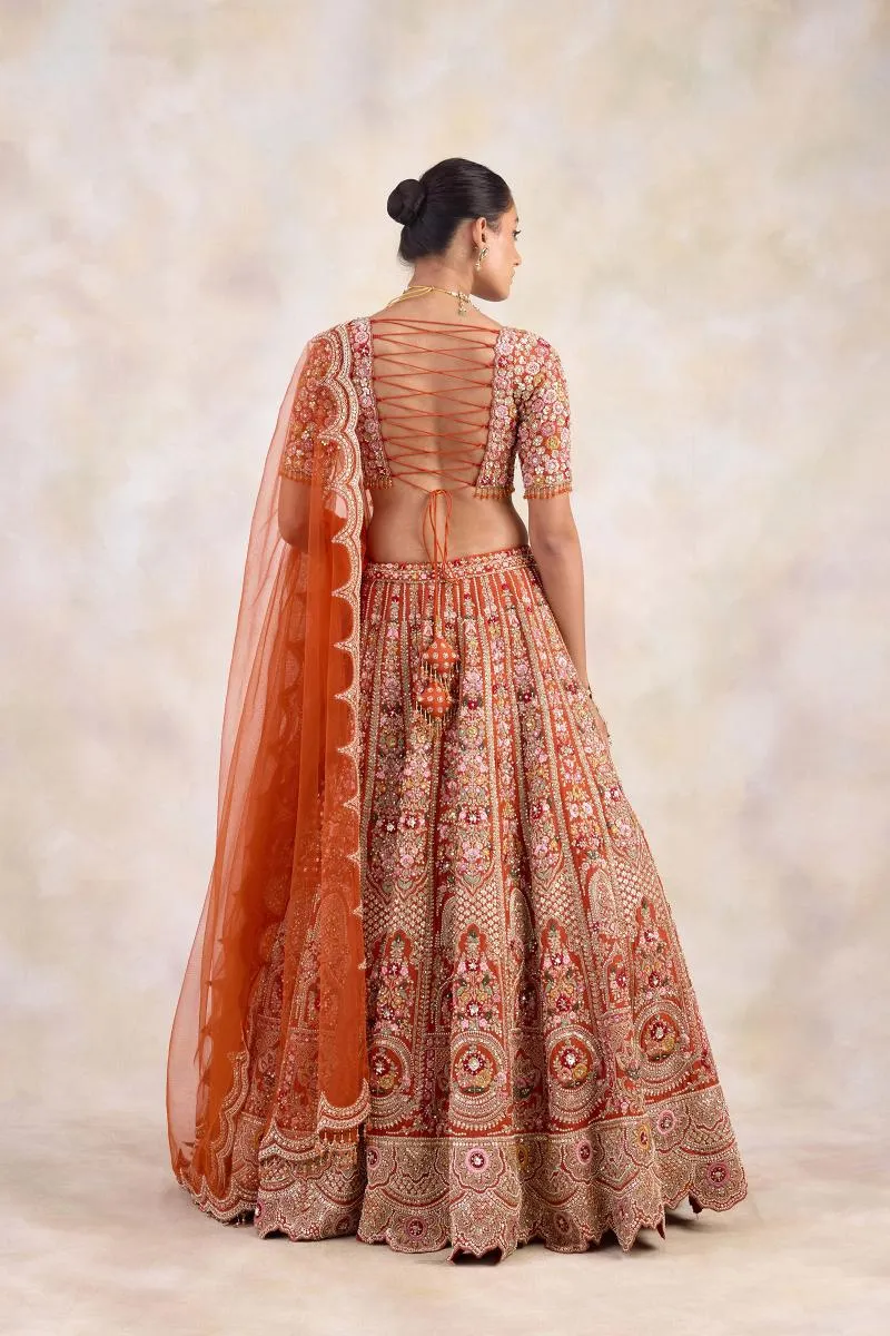 Terracotta Orange Lehenga Set