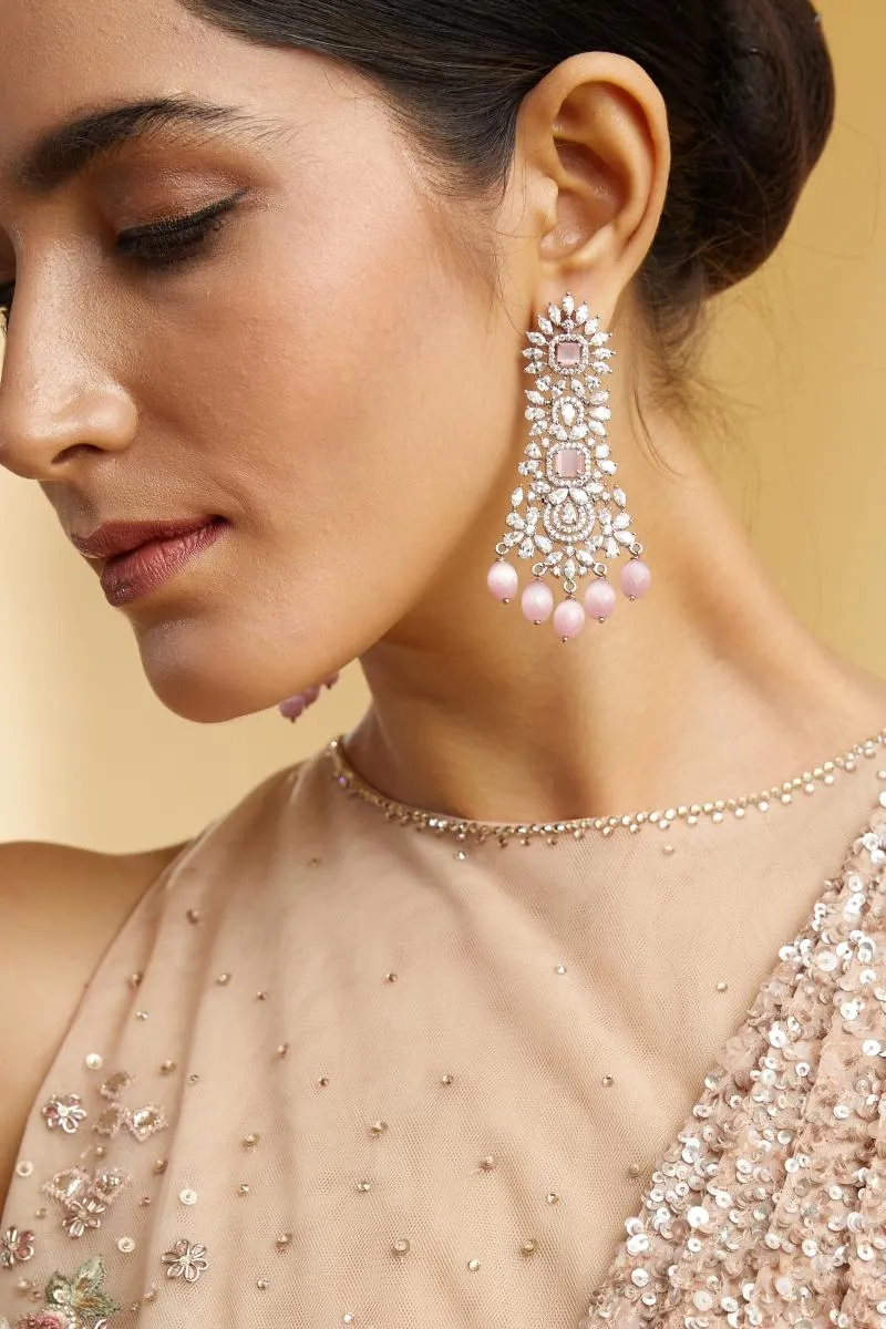 Peach Georgette Drape Saree