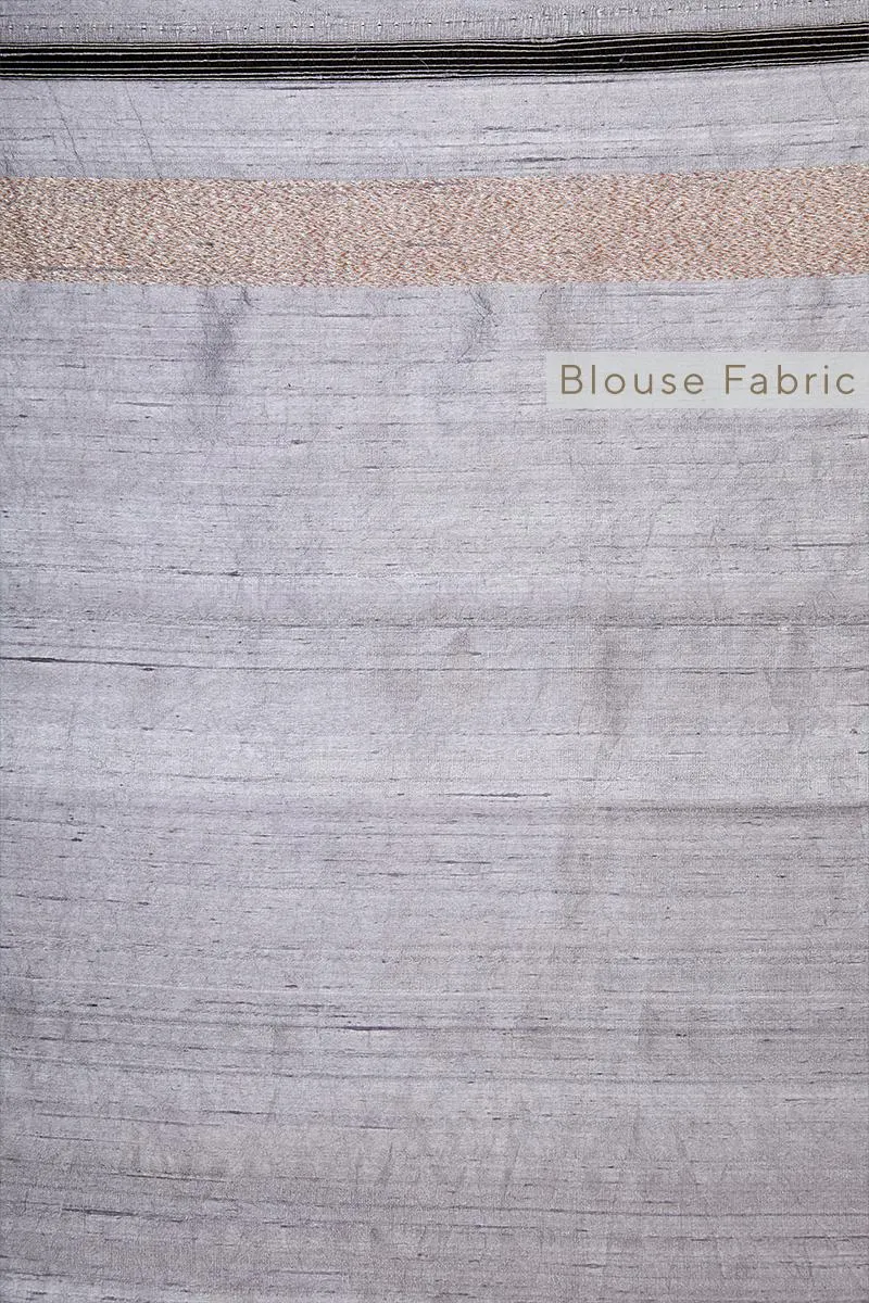 Crimson Banarasi Tussar Silk Saree