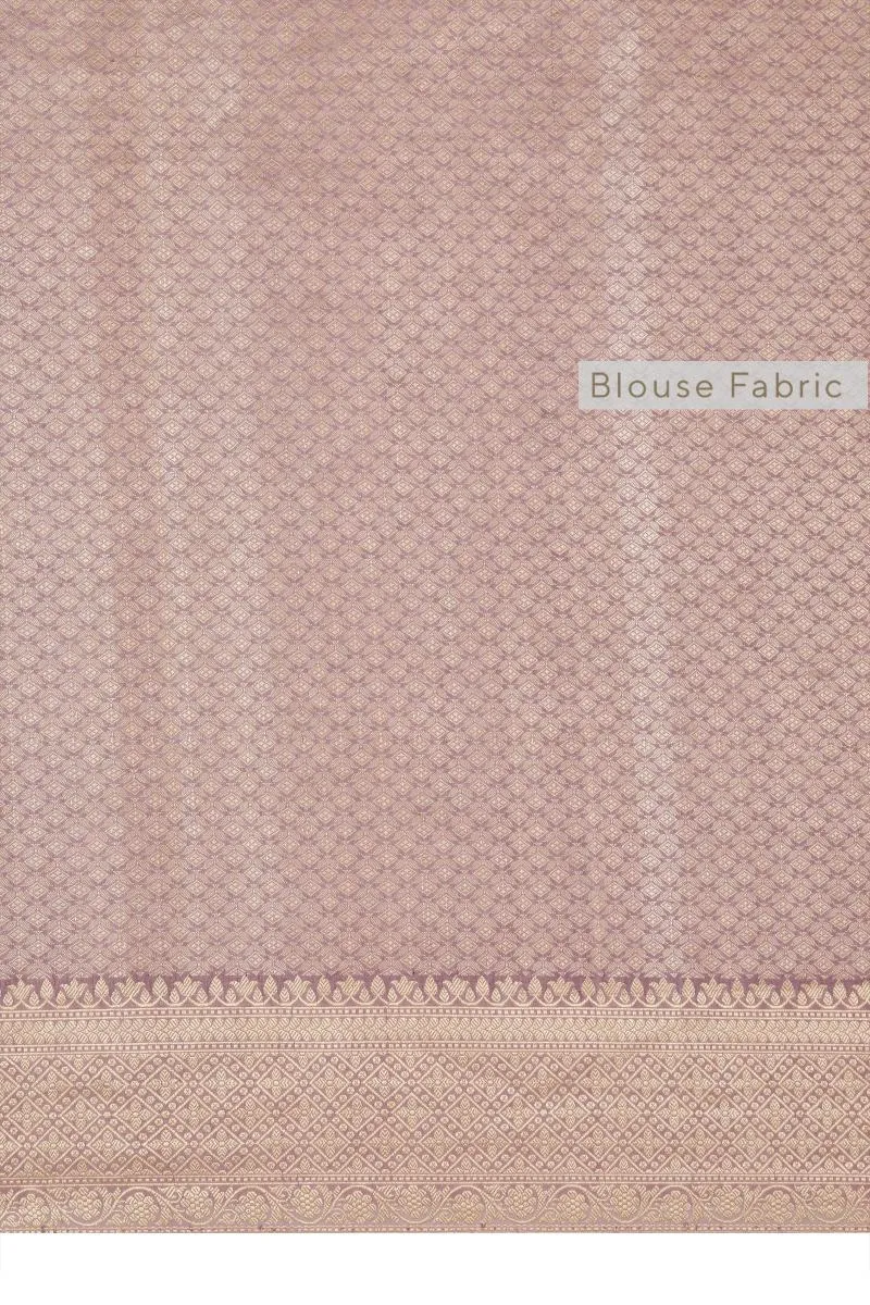 Iris Blush Floral Silk Saree