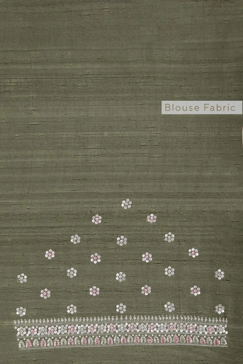 Sage Green Organza Saree