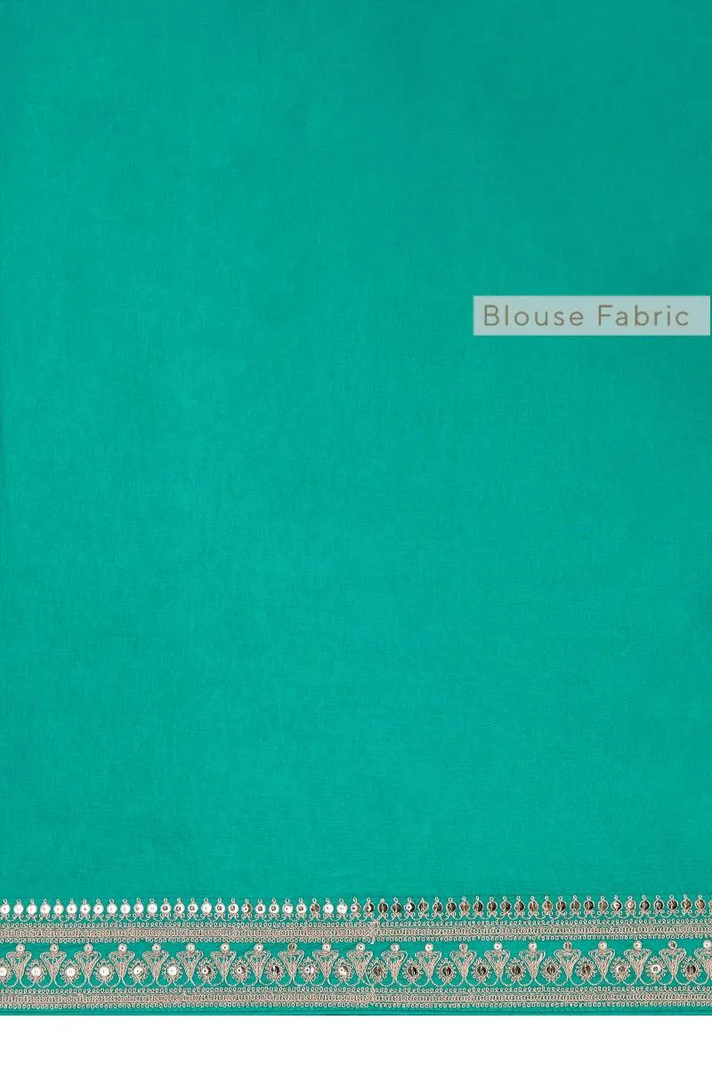 Cerulean Organza Saree