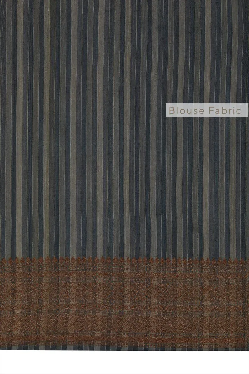 Anchor Grey Silk Saree