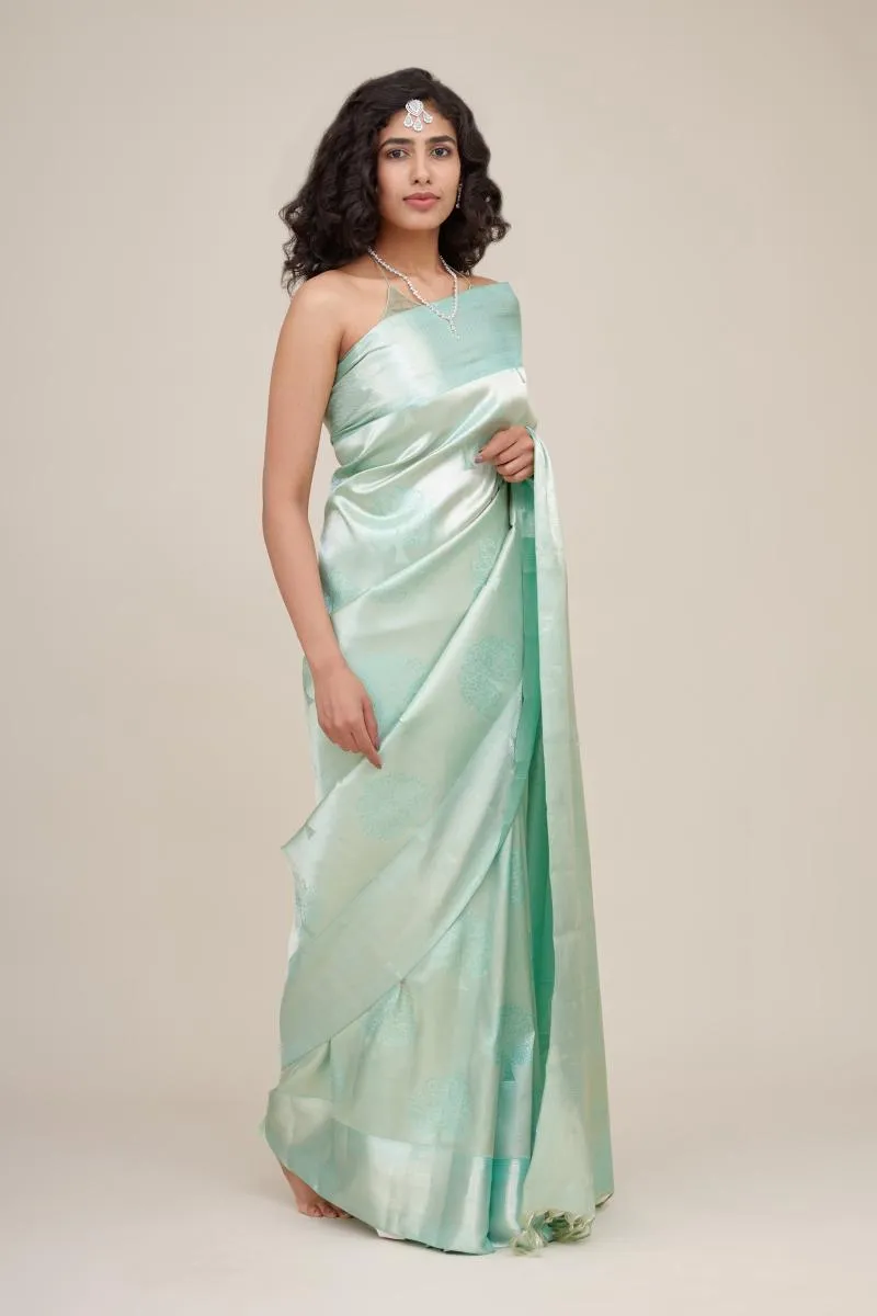 Mint Green Silk Saree