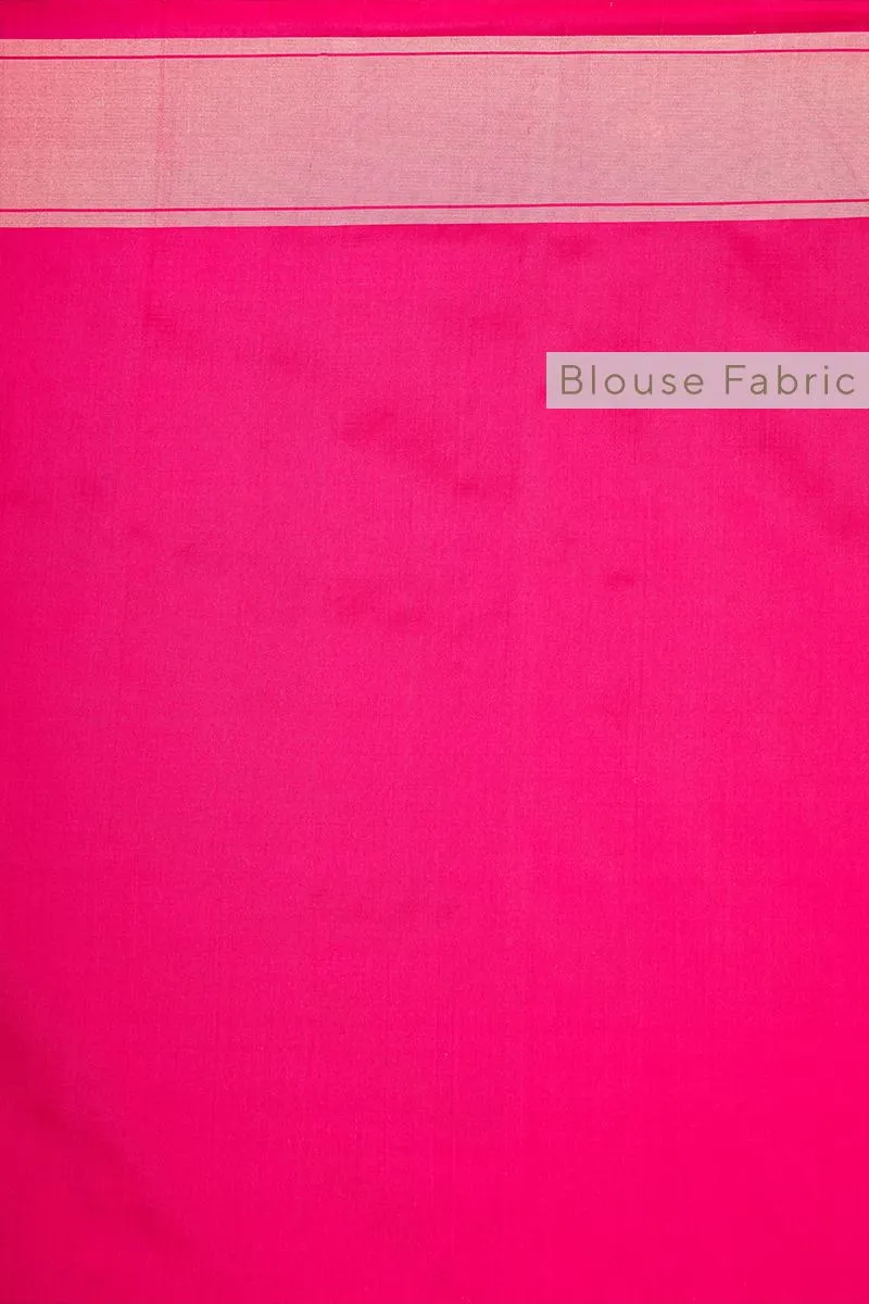 Fuchsia Semi Patan Patola Silk Saree