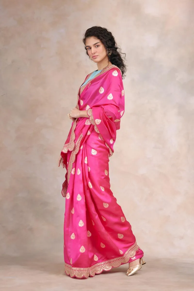 Rani Pink Banarasi Saree
