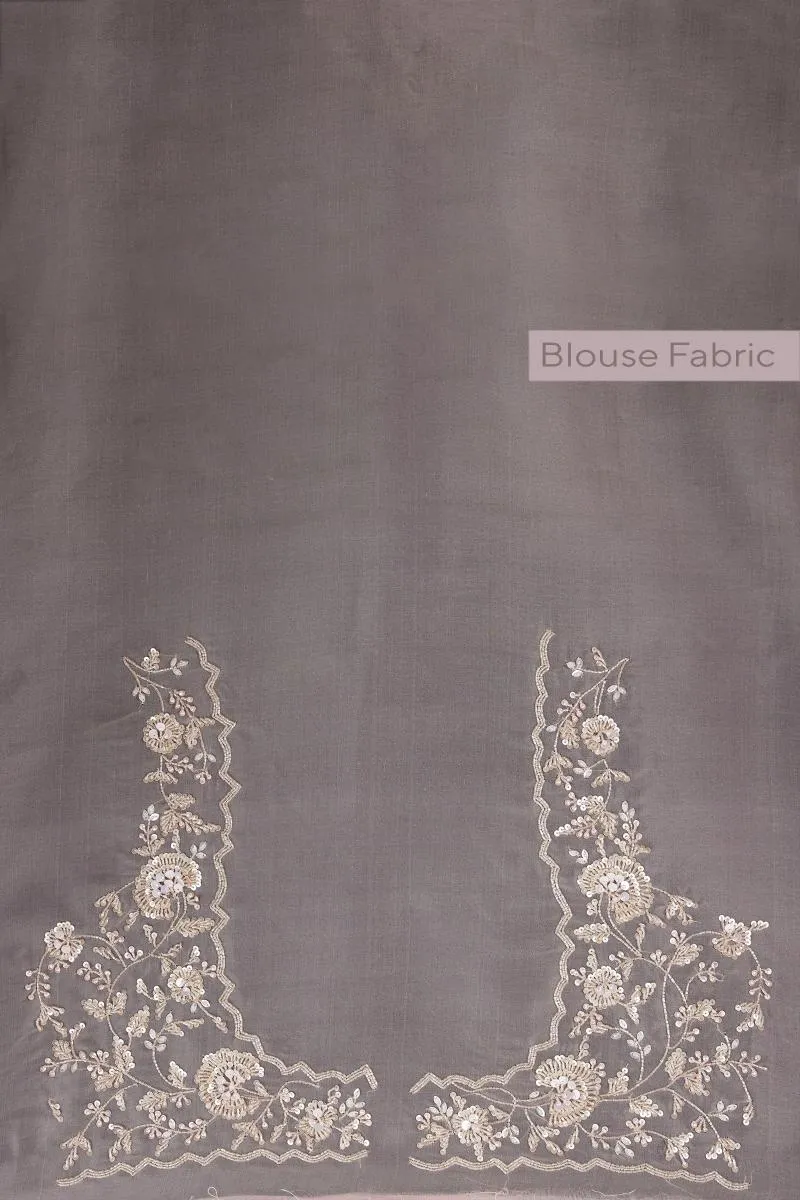 Powder Pink Organza Saree