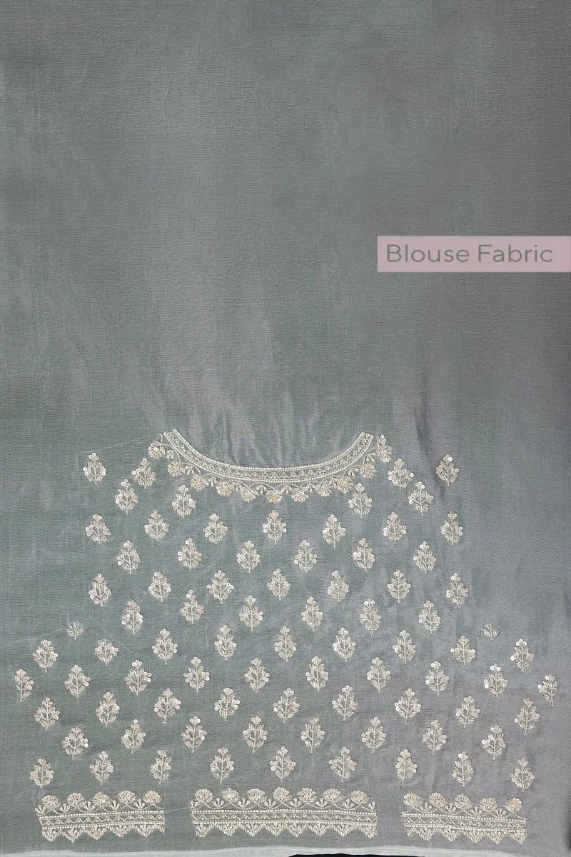 Fantasy Green Organza Saree