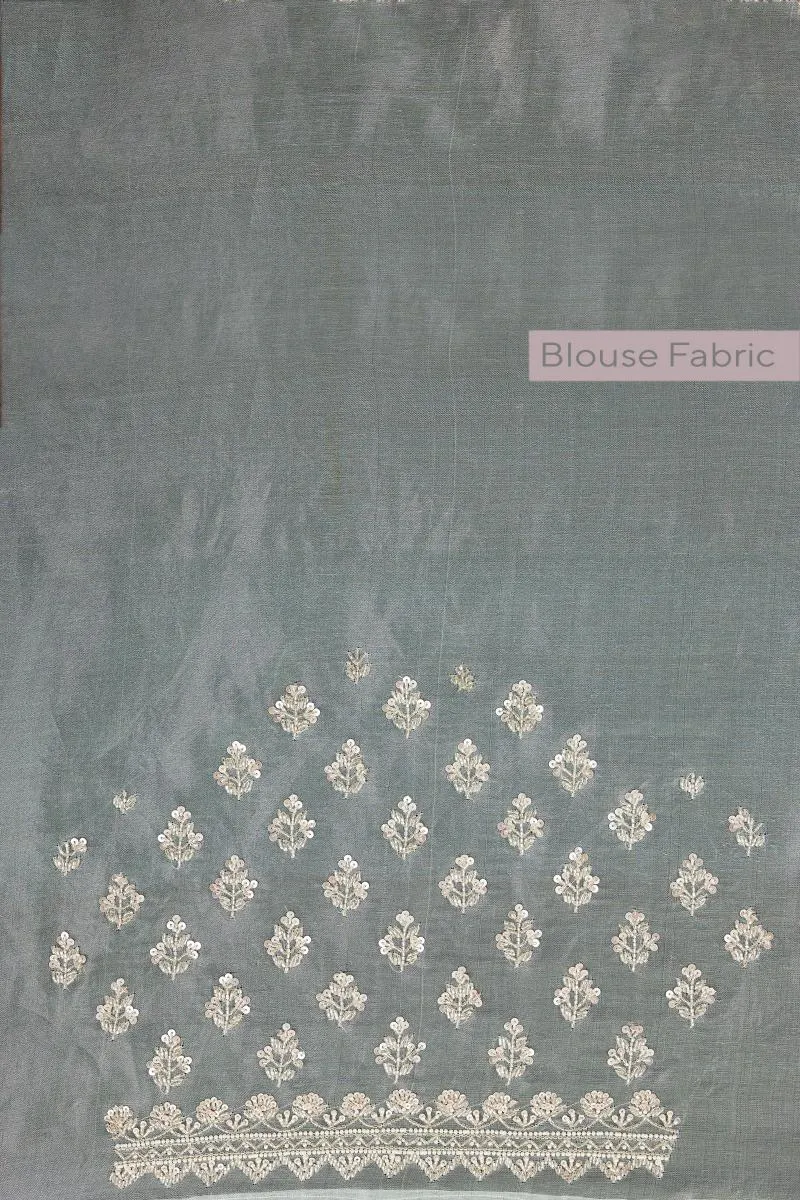Fantasy Green Organza Saree