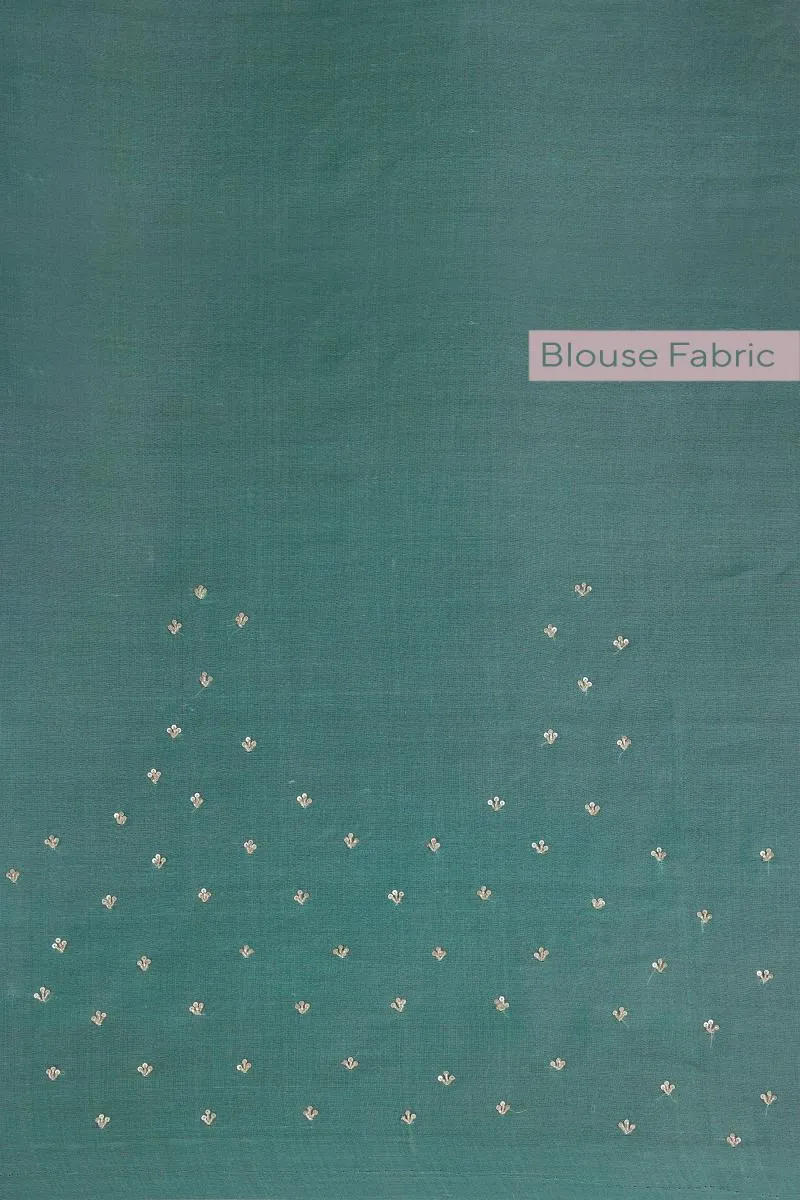 Imperial Sea Green Organza Saree