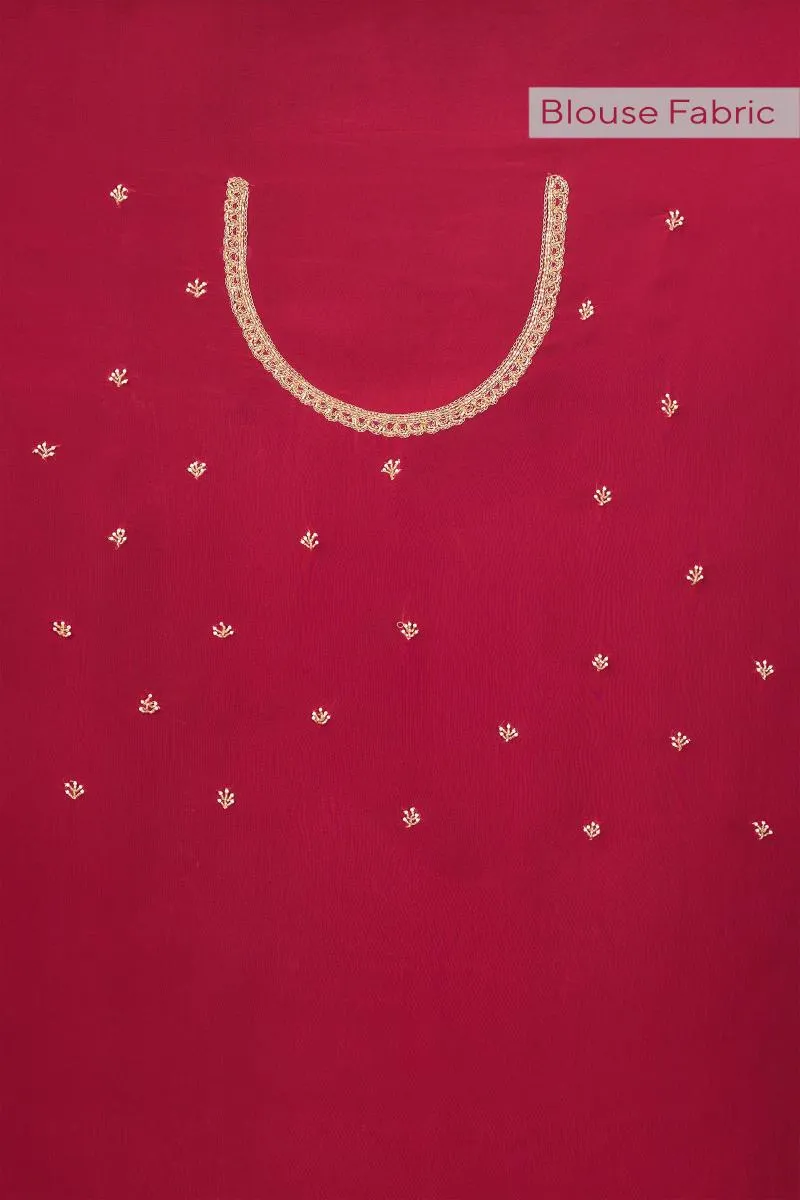 Fuchsia Pink Georgette Saree