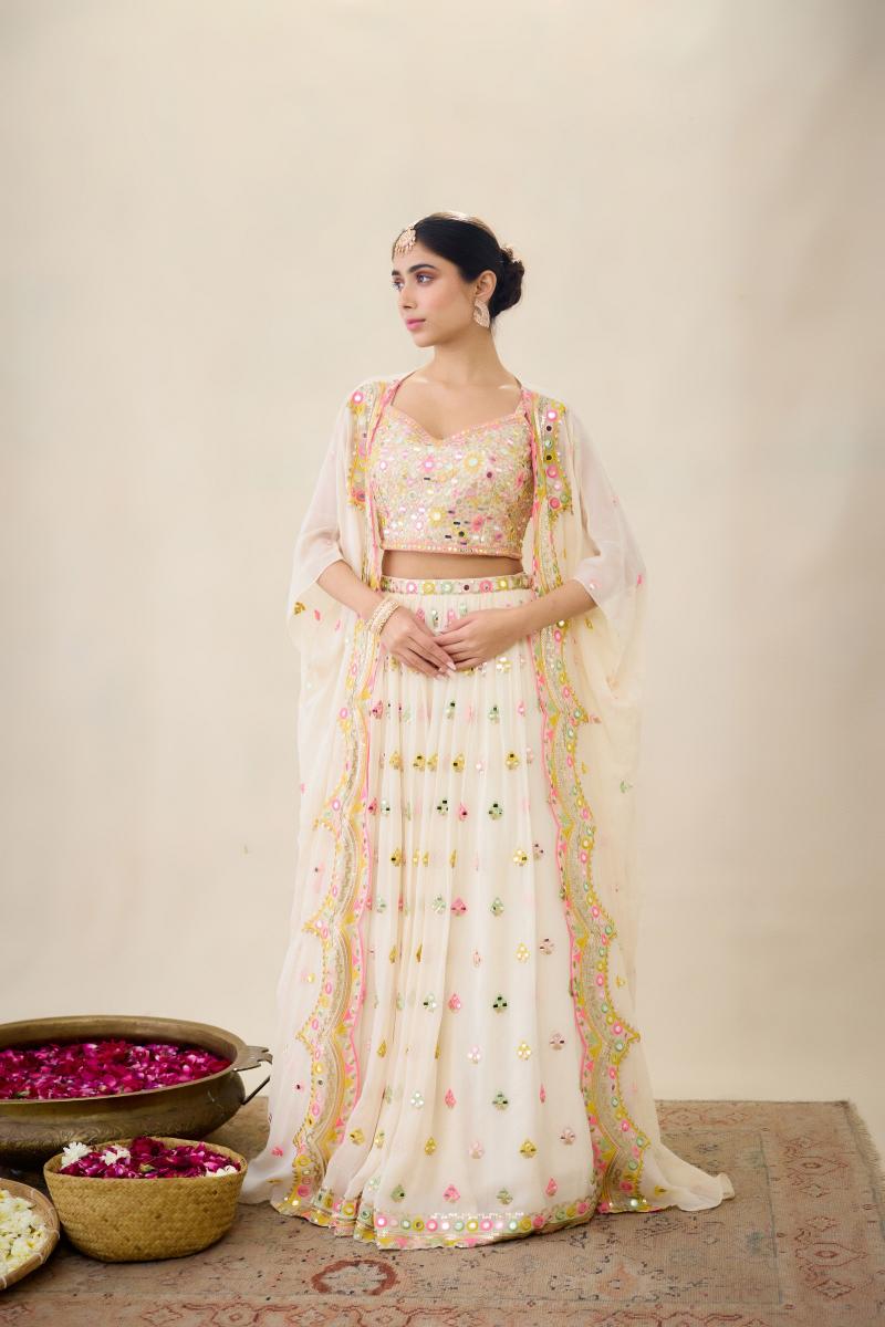 Iris Lehenga Set (Ivory) main image 1