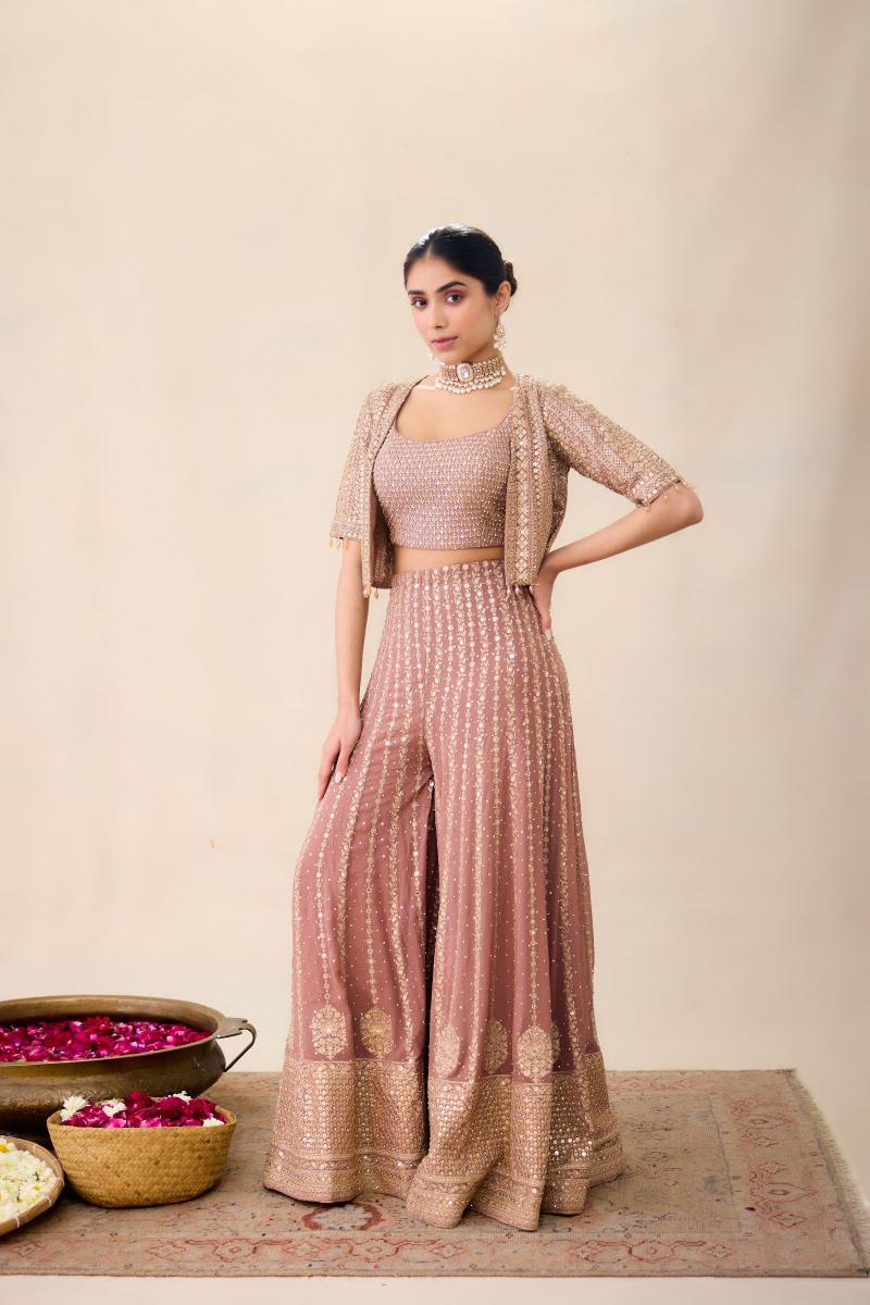 PEONY PINK SHARARA SET