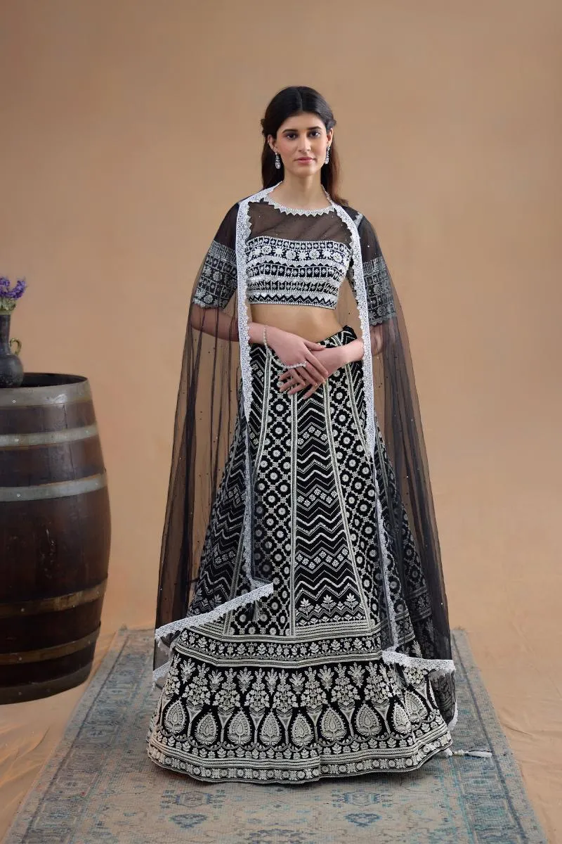 Midnight Black Lehenga