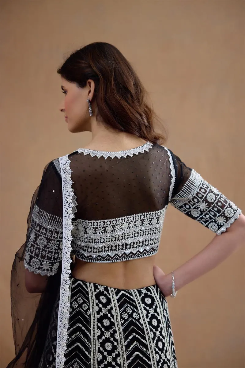 Midnight Black Lehenga