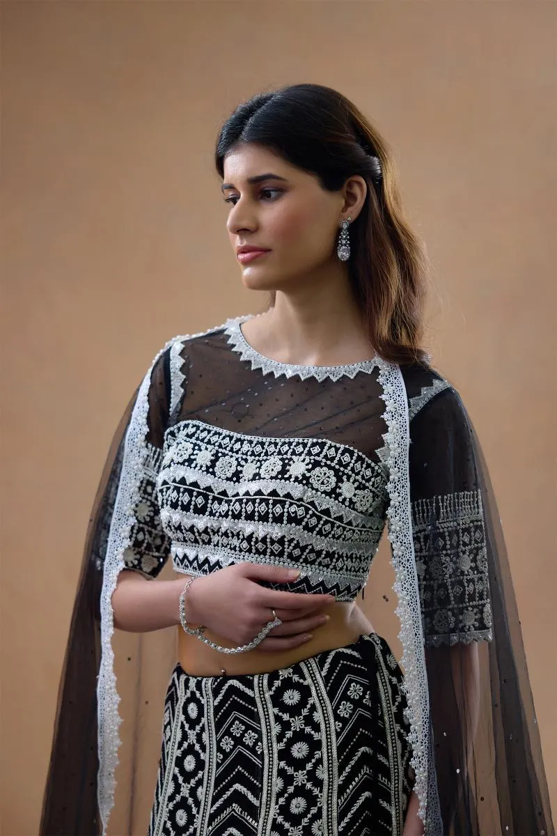 Midnight Black Lehenga