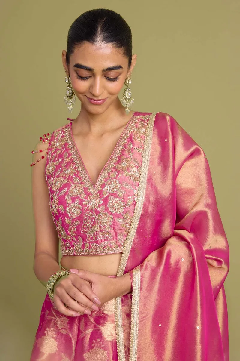 Rani Pink Lehenga Set