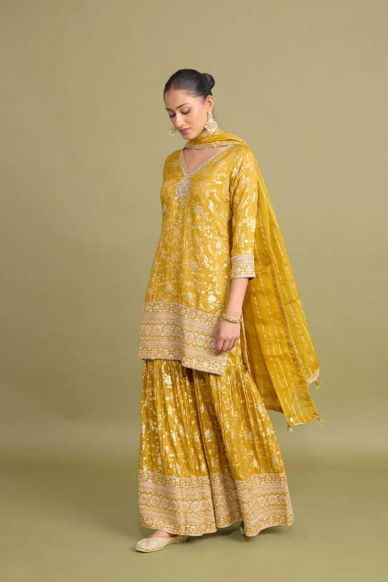 Mustard Gold Garara Set