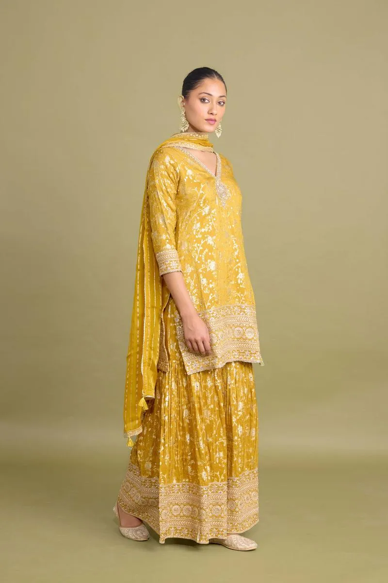 Mustard Gold Garara Set