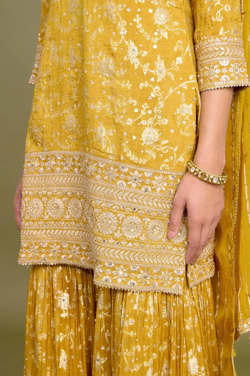 Mustard Gold Garara Set