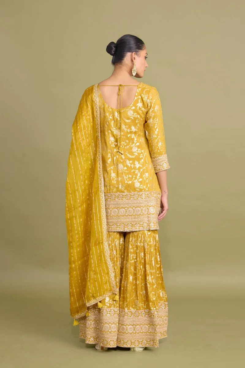 Mustard Gold Garara Set