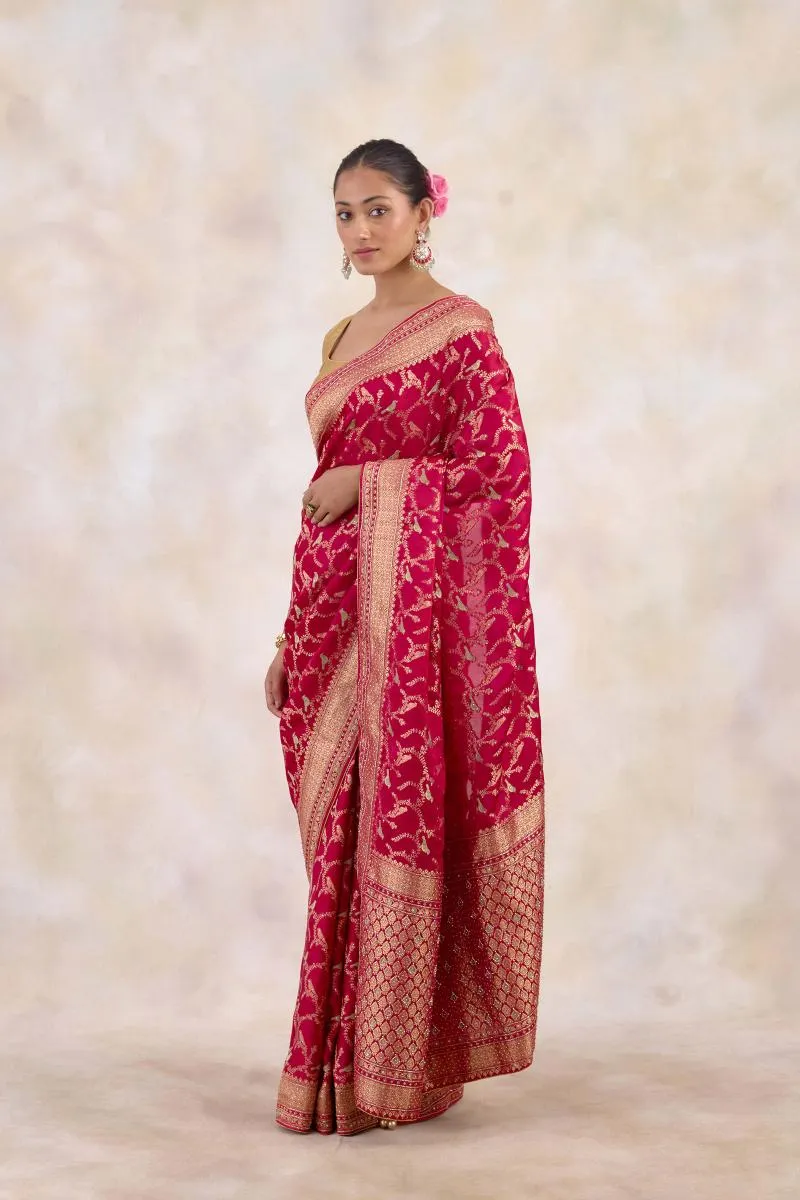 Rich Garnet Georgette Saree
