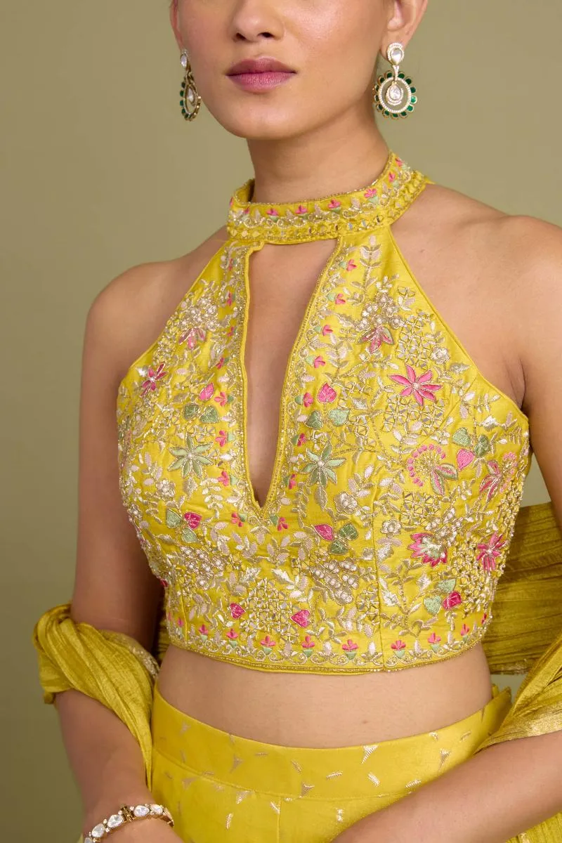 Warm Yellow Sharara Set