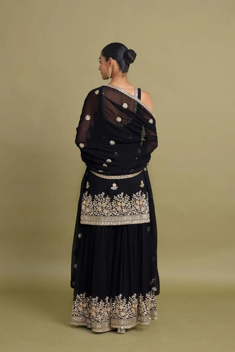 Ink Black Garara Set
