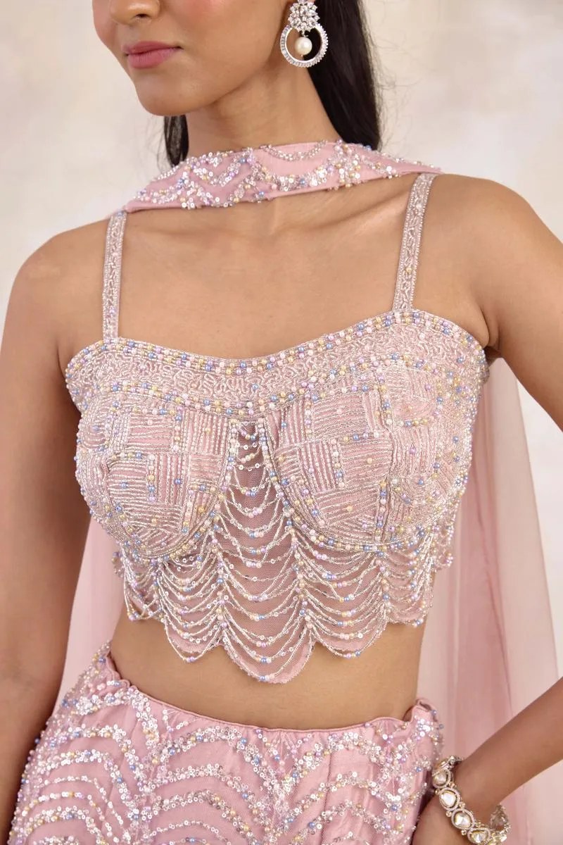 Petal Pink Lehenga Set