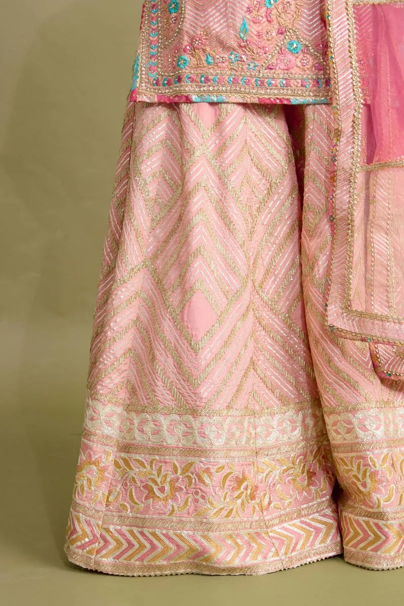 Desert Pink Sharara Set