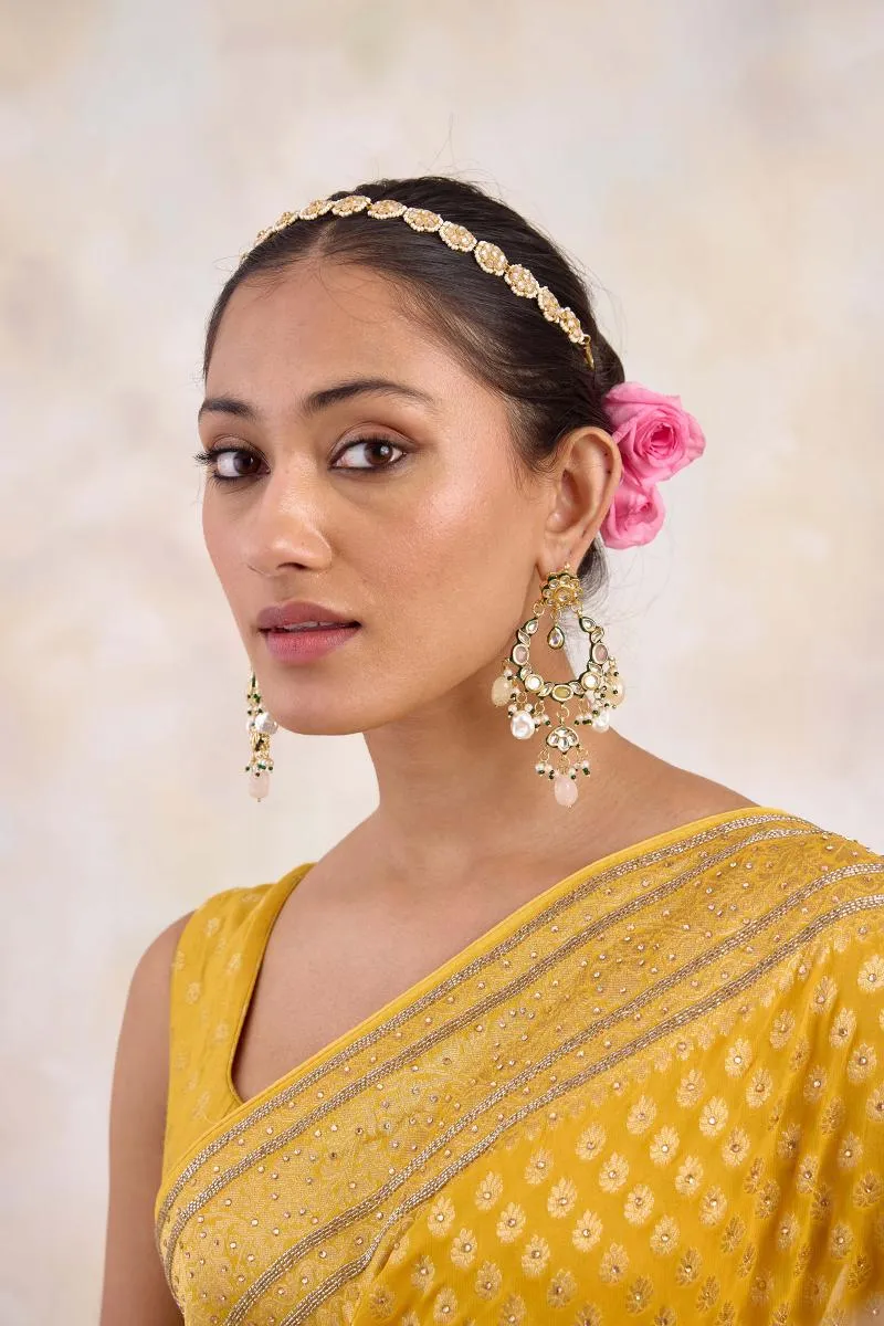 Mustard Yellow Georgette Saree