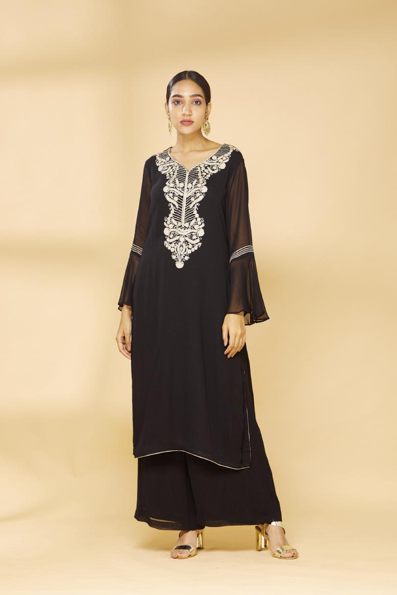 black-lace-embroidered-kurta-with-black-solid-palazzo