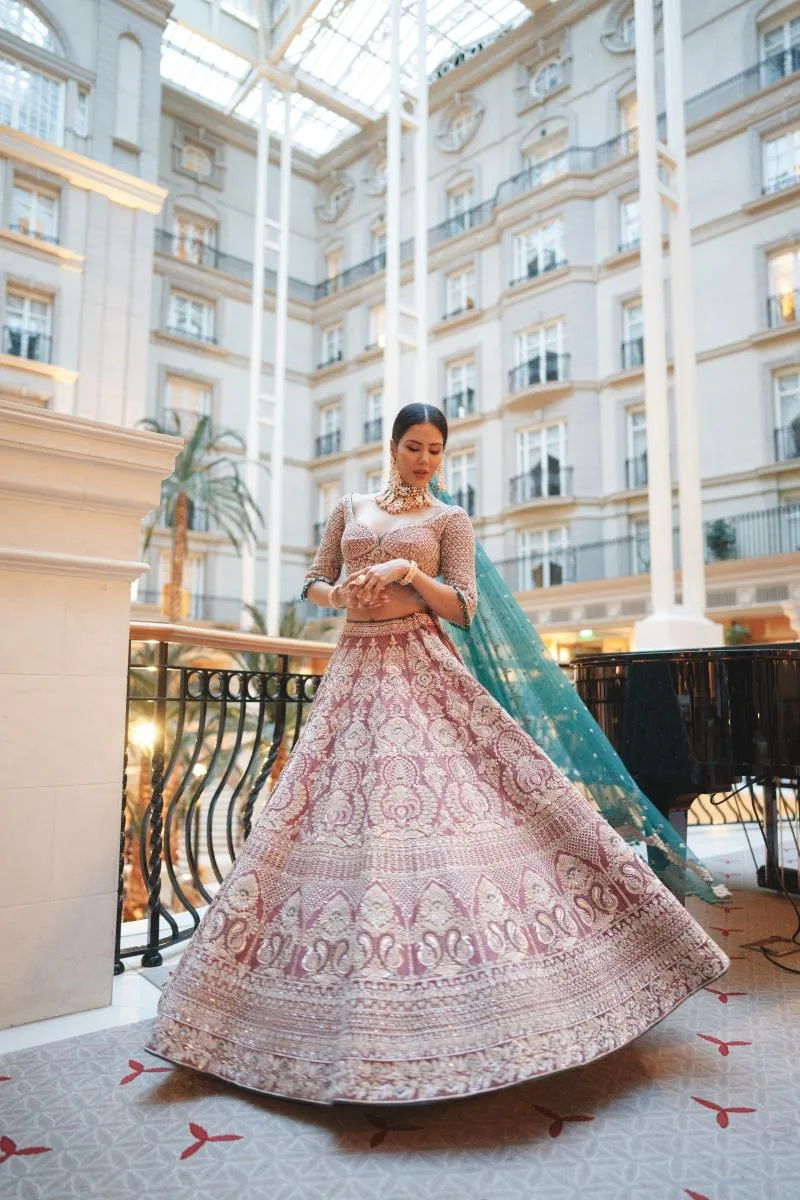 Traditional Mauve Lehenga