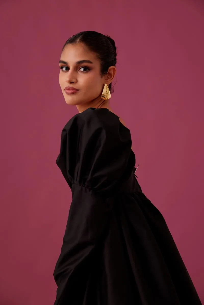 MEDHA BATRA - Black Tafetta Dress