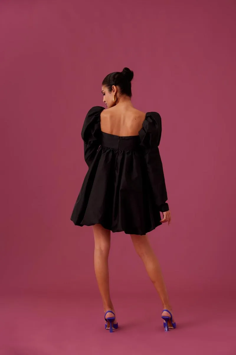 MEDHA BATRA - Black Tafetta Dress