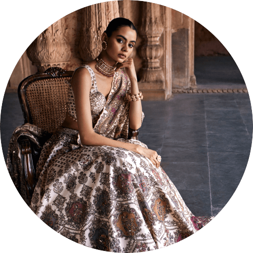 Traditional Designer Ethnic Lehenga for women by Frontier Raas 
