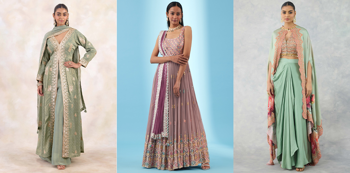 Pastel Perfection: Designer Bridal Suits for the Minimalist Bride